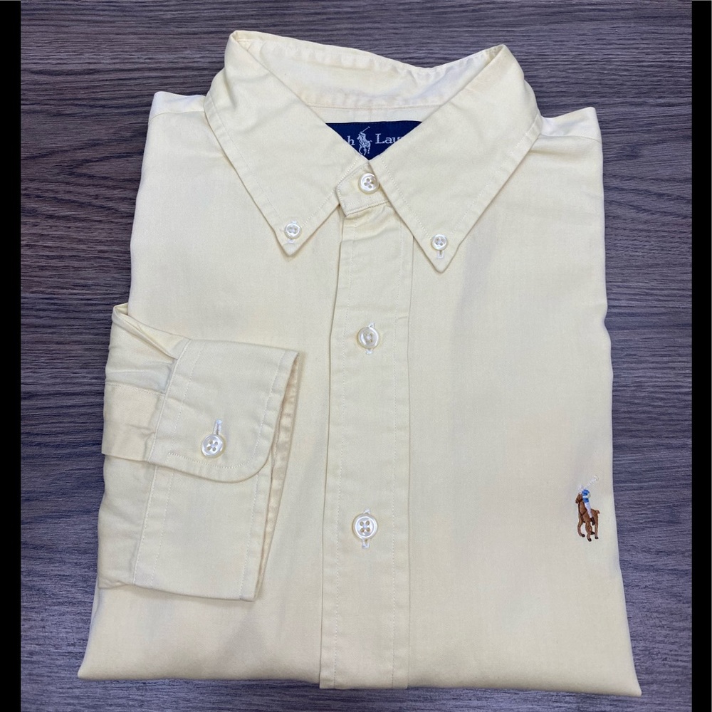 Polo Ralph Lauren Yellow Oxford Shirt L